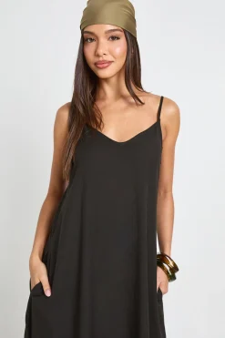 Robe Maxi En Lin À Ourlet Mouchoir