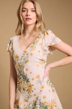 Oasis Robe Maxi en Mousseline à Imprimé Floral avec Volants Étagés<Femme Robes Bal De Promo|Robes