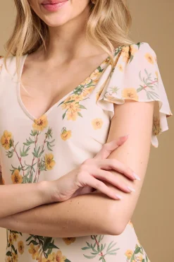 Oasis Robe Maxi en Mousseline à Imprimé Floral avec Volants Étagés<Femme Robes Bal De Promo|Robes