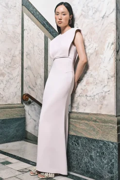 Robe Maxi En Viscose Stretch Compacte