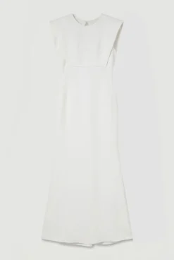 Robe Maxi En Viscose Stretch Compacte
