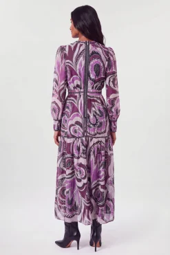 Robe Maxi Fleurie À Clous