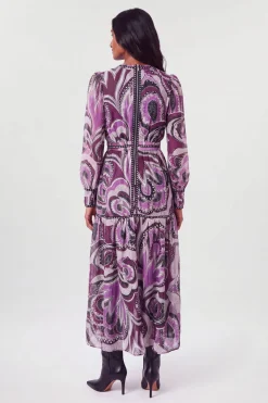 Robe Maxi Fleurie À Clous Petite