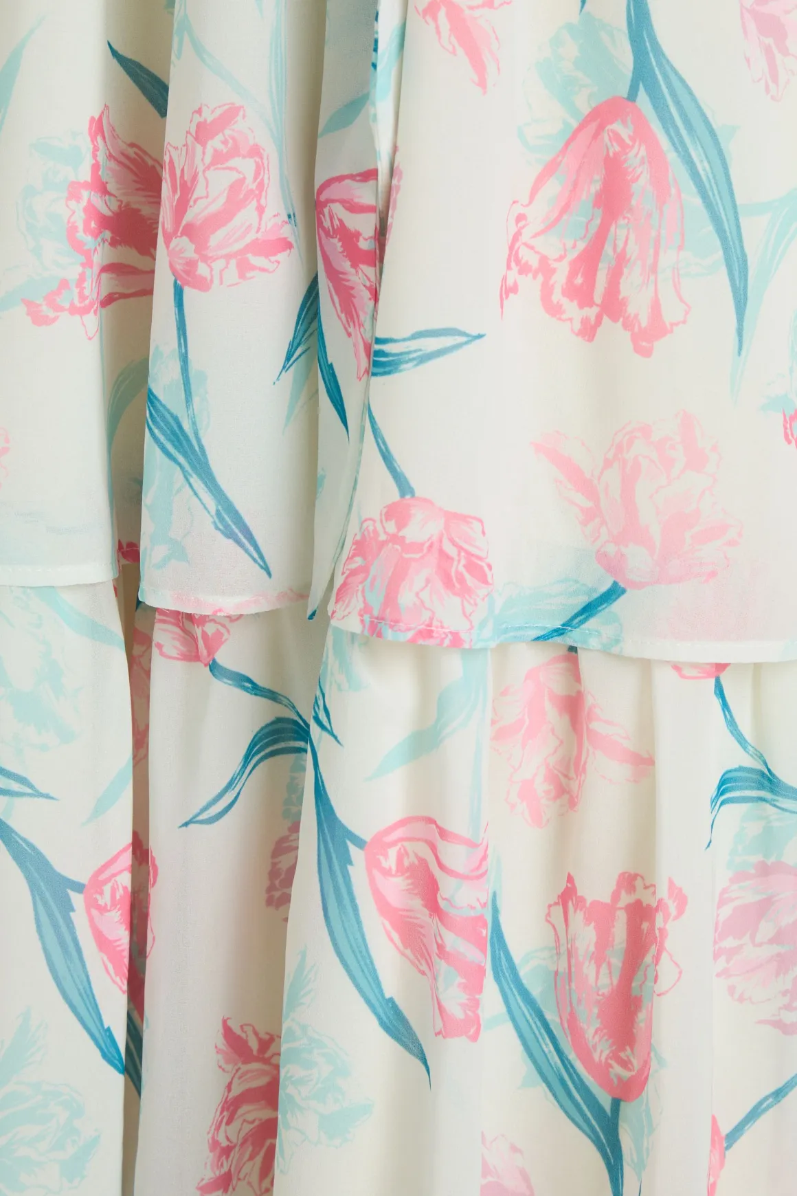 Robe Maxi À Imprimé Fleuri Et Volants Petite