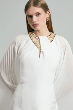 KarenMillen Robe Maxi Kimono avec Détail de Chaîne en Émail<Femme Robes|Robes Longues