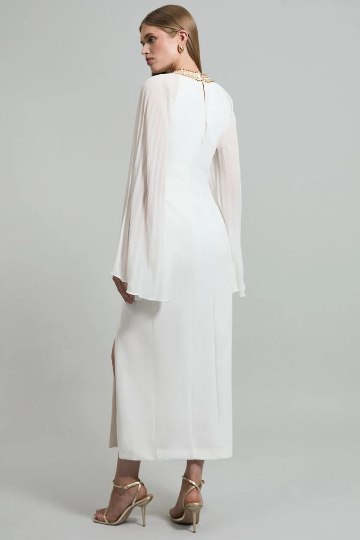 KarenMillen Robe Maxi Kimono avec Détail de Chaîne en Émail<Femme Robes|Robes Longues