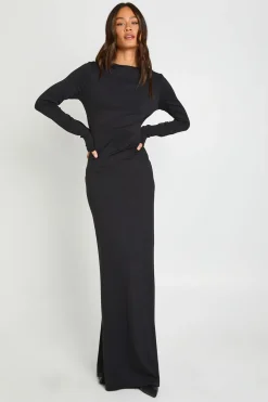 boohoo Robe Maxi Longue Basique À Manches Longues Tall<Femme Basiques|Robes À Manches Longues