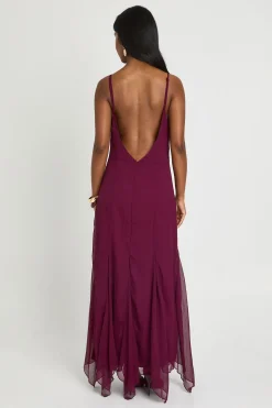 Robe Maxi Longue À Bretelles Fines Et Caraco Balayant Le Sol