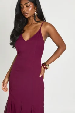 Robe Maxi Longue À Bretelles Fines Et Caraco Balayant Le Sol