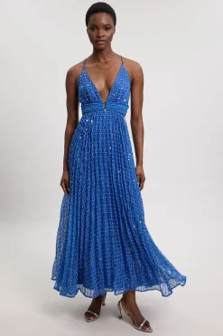 KarenMillen Robe Maxi Longue Ornée De Perles<Femme Robes Demoiselles D'Honneur|Robes