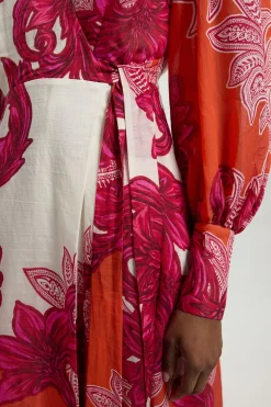 Robe Maxi À Manches Ballon Baroque Petite