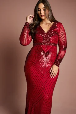 Coast Robe Maxi à Manches Longues Ornée Grande Taille<Femme Toutes Les Robes|Robes Longues