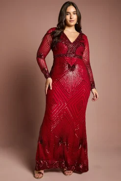 Coast Robe Maxi à Manches Longues Ornée Grande Taille<Femme Toutes Les Robes|Robes Longues