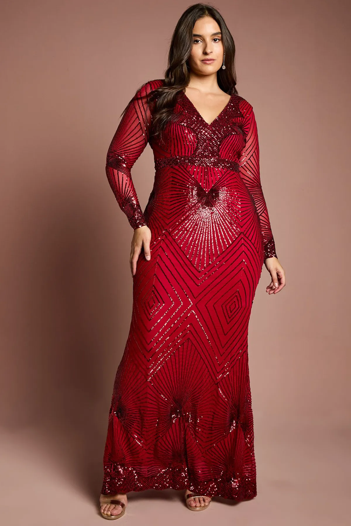 Coast Robe Maxi à Manches Longues Ornée Grande Taille<Femme Toutes Les Robes|Robes Longues