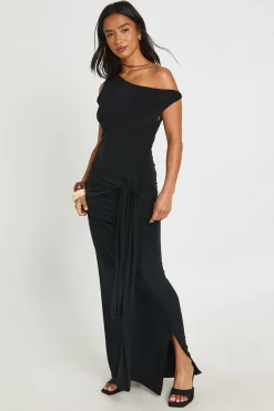 boohoo Robe Maxi Moulante À Détail Torsadé Petite<Femme Robes Moulantes|Robes