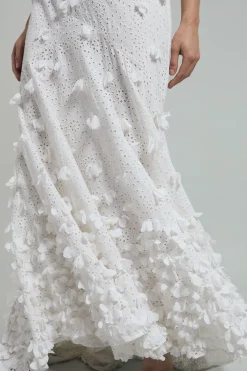 KarenMillen Robe maxi ornée d'appliqués de pétales et de broderie rosette<Femme Robes|Robe Invitée Mariage