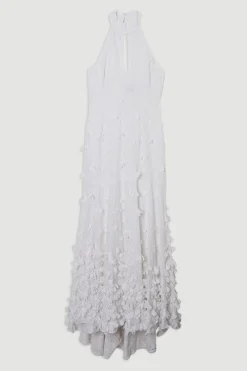KarenMillen Robe maxi ornée d'appliqués de pétales et de broderie rosette<Femme Robes|Robe Invitée Mariage