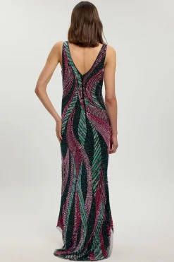 Robe Maxi Ornementée Premium