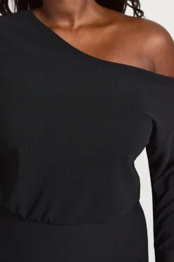 Robe Maxi Épaules Dénudées Grande Taille