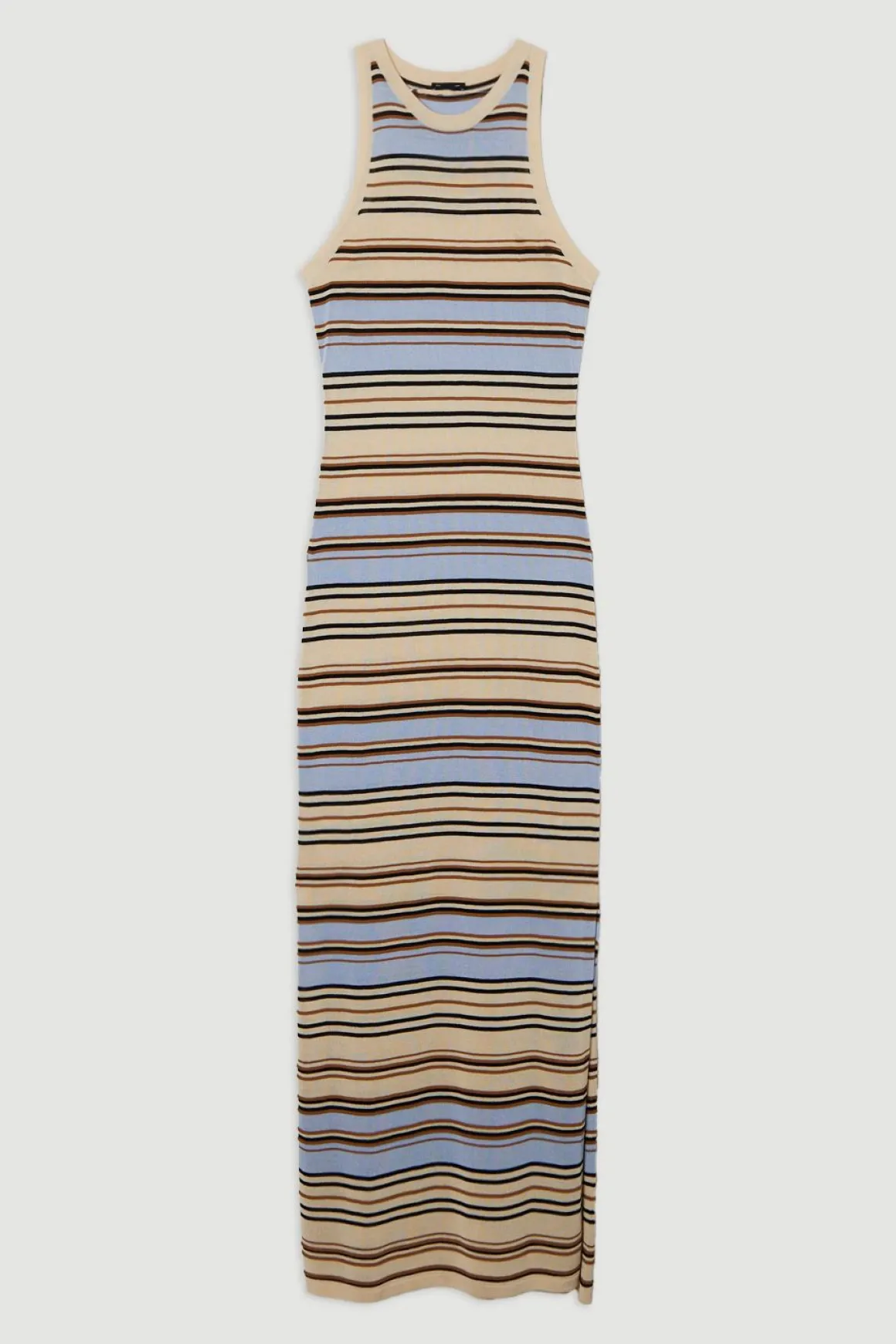 Robe Maxi Petite Légère À Détails De Coutures