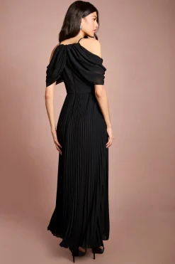 Coast Robe Maxi Plissée À Corsage Et Col Halter Muse<Femme Robes|Robes D’Automne