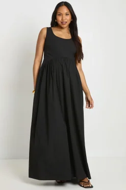 Robe Maxi Plissée En Popeline De Coton De Maternité