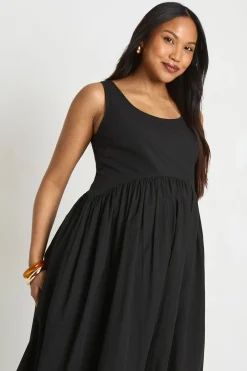 Robe Maxi Plissée En Popeline De Coton De Maternité