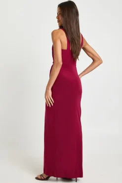 Robe Maxi Portefeuille Froncée Moulante