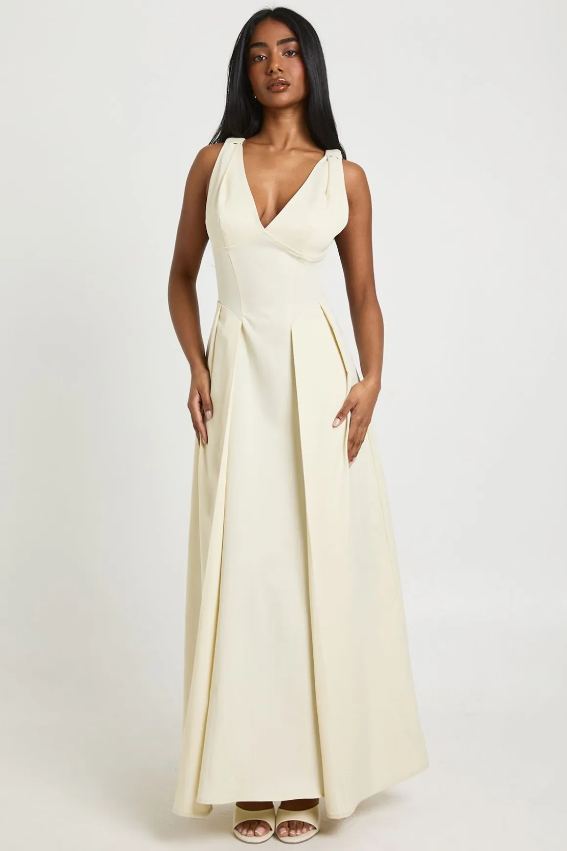 Robe Maxi Skater Structurée