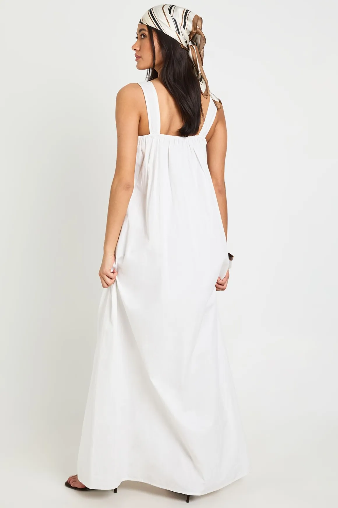 Robe Maxi Smock Avec Détail Nœud Devant