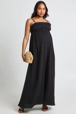 boohoo Robe Maxi Smock De Maternité En Gaze De Coton<Femme Robes|Robes De Jour