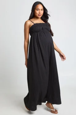 boohoo Robe Maxi Smock De Maternité En Gaze De Coton<Femme Robes|Robes De Jour
