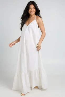 boohoo Robe Maxi Smock De Maternité À Une Épaule Avec Lien Perlé<Femme Robes Patineuses|Robes