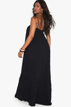boohoo Robe maxi à smock texturée<Femme Robes|Robes De Jour