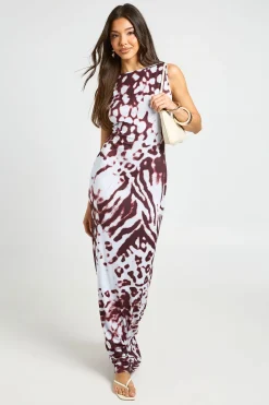 boohoo Robe Maxi Super Douce À Encolure Dégagée Basique<Femme Basiques|Robes