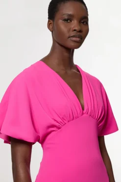 KarenMillen Robe maxi sur mesure à manches cascade douces<Femme Tailleurs|Robes