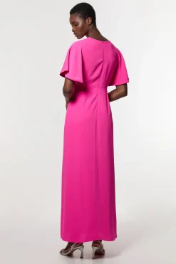 KarenMillen Robe maxi sur mesure à manches cascade douces<Femme Tailleurs|Robes