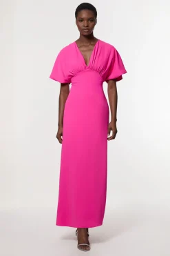 KarenMillen Robe maxi sur mesure à manches cascade douces<Femme Tailleurs|Robes