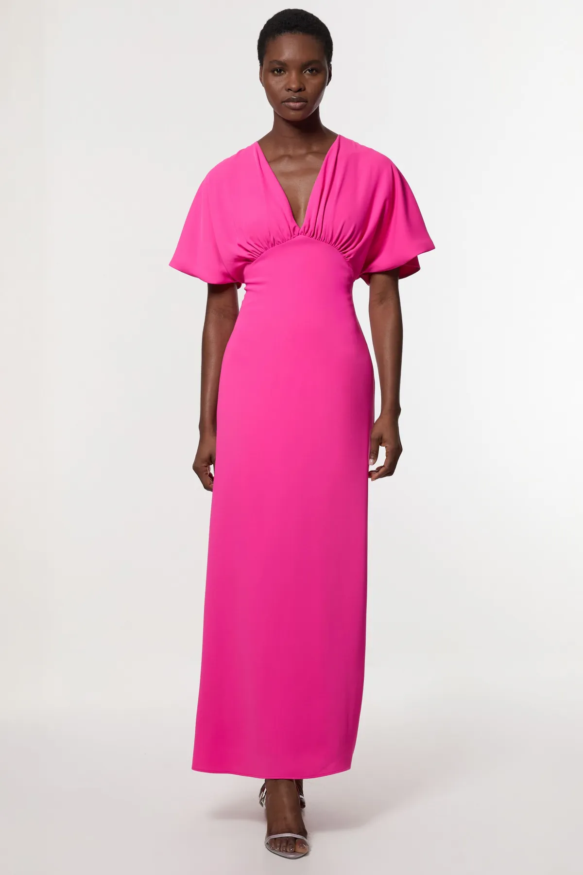 KarenMillen Robe maxi sur mesure à manches cascade douces<Femme Tailleurs|Robes