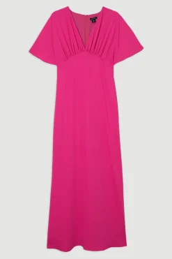 KarenMillen Robe maxi sur mesure à manches cascade douces<Femme Tailleurs|Robes
