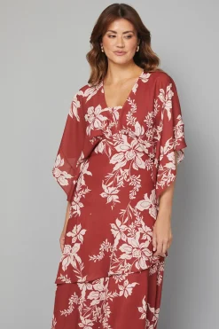 Wallis Robe Maxi Étagée à Manches Kimono Motif Floral<Femme Robes|Robes Longues
