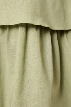 Robe Maxi Étagée Petite à Liens Dos