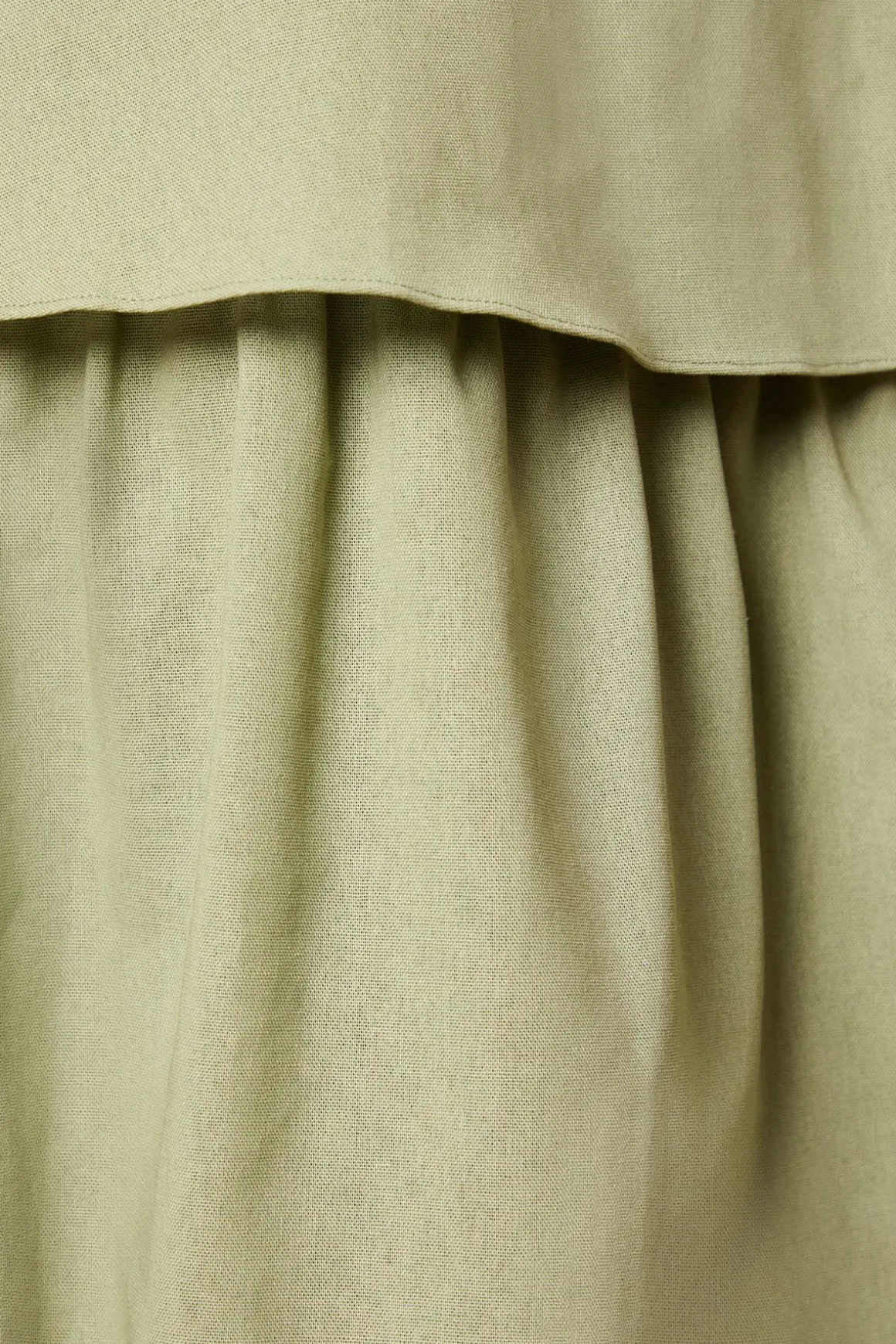 Robe Maxi Étagée Petite à Liens Dos