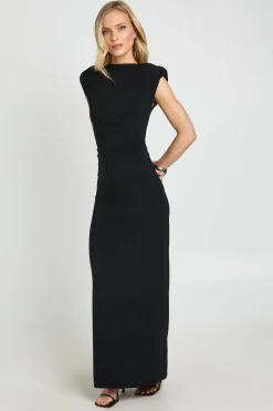 Robe Maxi Taille Basse Dos Nu Avec Épaulettes Petite