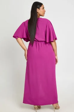boohoo Robe Maxi Texturée Grande Taille Avec Détail Noué<Femme Robes Demoiselles D'Honneur|Robes