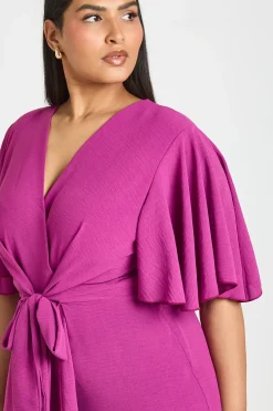 boohoo Robe Maxi Texturée Grande Taille Avec Détail Noué<Femme Robes Demoiselles D'Honneur|Robes