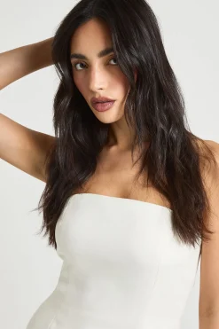 Robe Maxi Tissée Bandeau 2 En 1