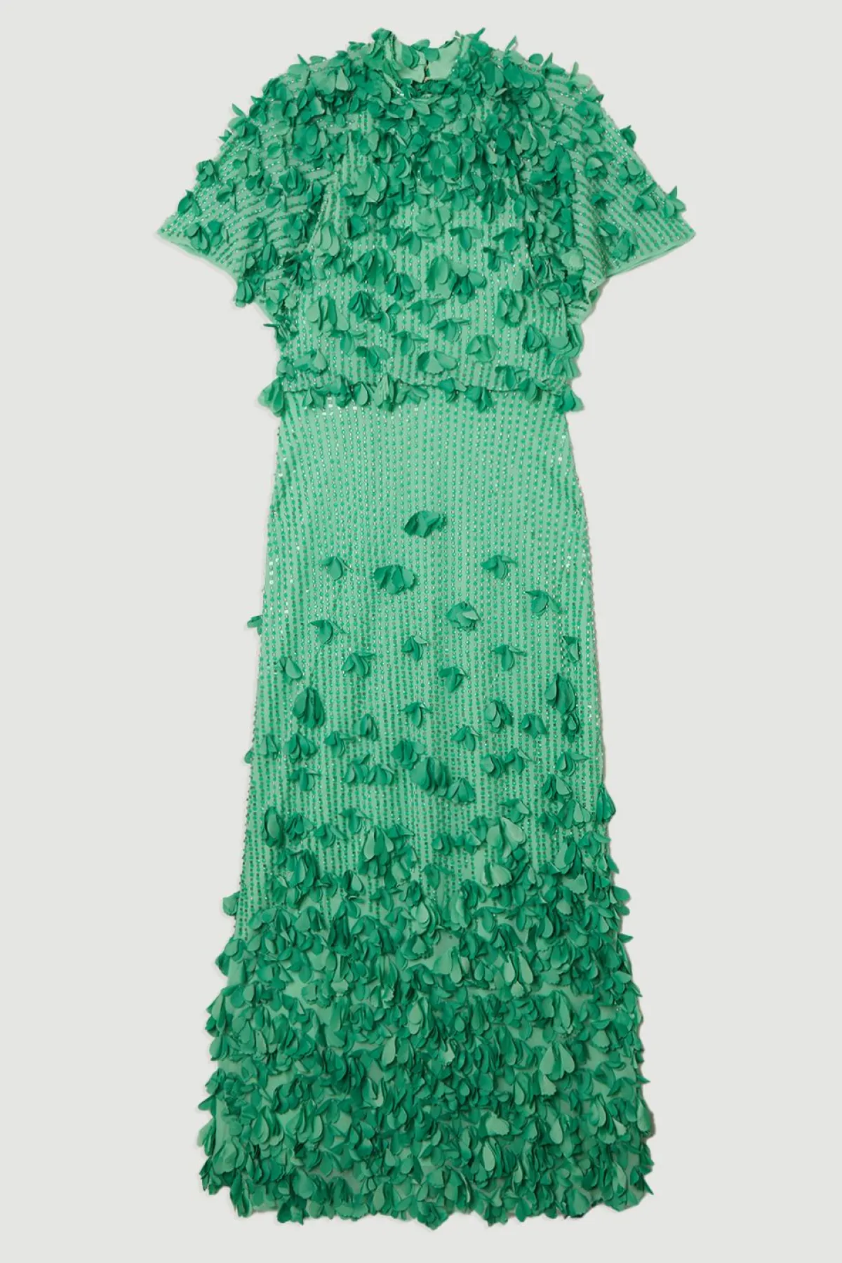KarenMillen Robe maxi tissée pour grande taille avec appliqué de cristal et manches d’ange<Femme Robes|Robe Invitée Mariage