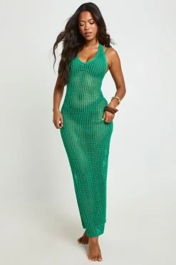 Robe Maxi Trapèze En Crochet