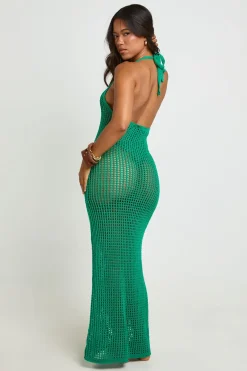 Robe Maxi Trapèze En Crochet